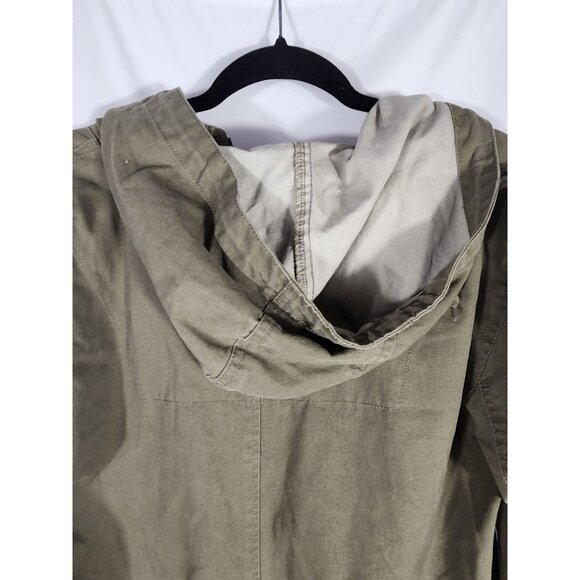 Vintage Weatherproof Canvas Utility Jacket Mens Hood Chore Coat XL - Picture 8 of 9